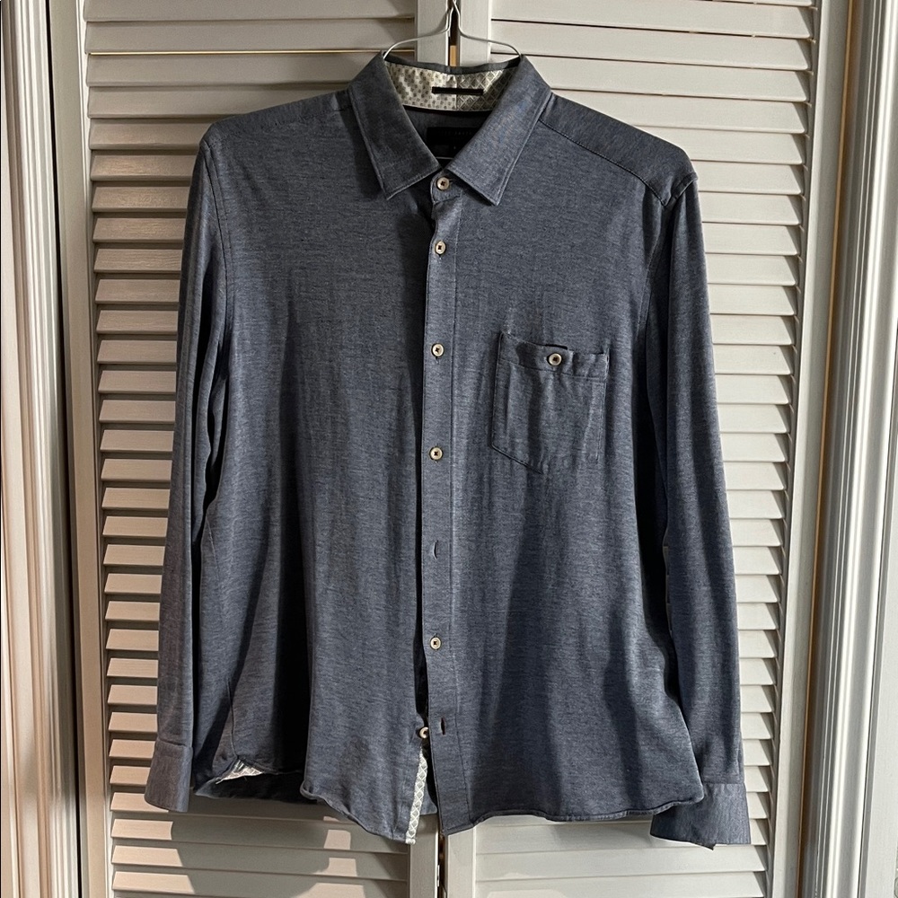 Ted Baker London Charcoal Casual Button Down Shirt